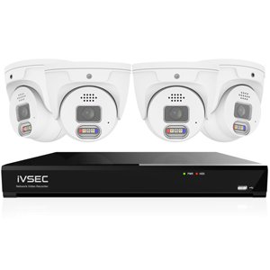 IVSEC 8MP 4K AI 2TB 8CH 4x850D Dome Cameras CCTV Security System