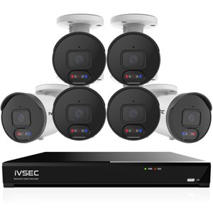 IVSEC 8MP 4K AI 2TB NVR 8CH 6x850B Bullet Cameras CCTV Security System