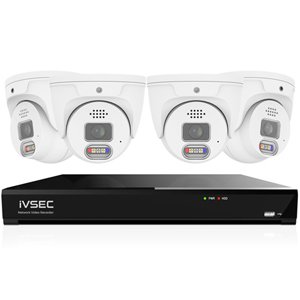 IVSEC 8MP 4K PRO AI 2TB NVR 8CH 4x880D Camera Security System