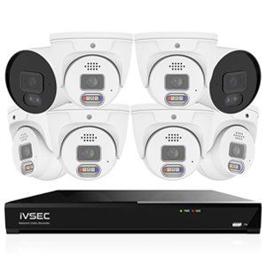 IVSEC 8MP 4K PRO AI 2TB NVR 8CH 6x880D + 2x880B Camera CCTV System