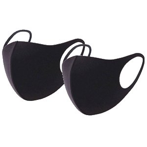 Washable Protective Reusable Anti Dust Unisex Black Mouth Face Mask