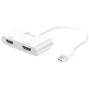 J5create JDA156 Mini DisplayPort to Dual HDMI Adapter