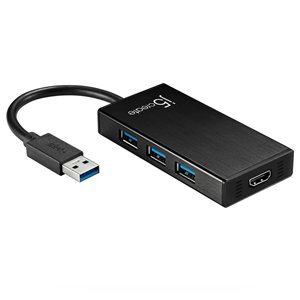 J5create USB 3.0 HDMI & 3-Port HUB Mac or PC JUH450