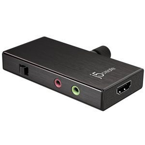 J5create Live Video Capture 1080p HDMI to USB-C USB-A JVA02
