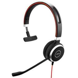 Jabra EVOLVE 40 3.5mm Jack Mono Headset w/o Controller