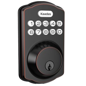 Kaadas KS01 Keypad Deadbolt Smart Lock Oil Rubbed Bronze