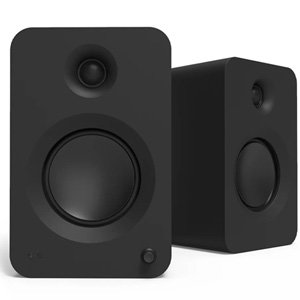 Kanto REN 200W Powered Bookshelf Speakers - Matte Black, Pair