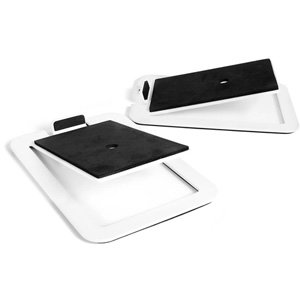 Kanto S4 Angled Desktop Speaker Stands for Midsize Speakers Pair White