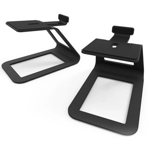 Kanto SE4 Elevated Speaker Stands for Midsize Speakers - Pair, Black