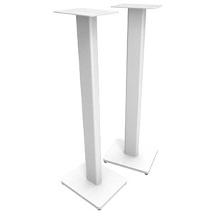 Kanto ST34W 34" Universal Bookshelf Speaker Floor Stand - White, Pair