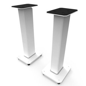Kanto SX26W 26" Fillable Speaker Stands w Isolation Feet - Pair, White