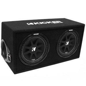 Kicker 43DC122 Comp Dual 2-Ohm 12" Subwoofers Vented Sub Box Enclosure