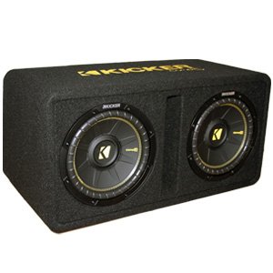 Kicker 44DCWC102 CompC Dual 10" 600W Vented Subwoofer Enclosure