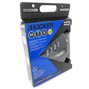 Kicker 46CK8 K-Series 8 AWG 8ga Car Audio Amp Installation Kit