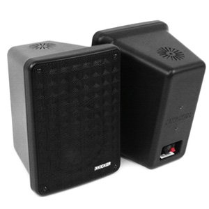 Kicker 46KB6B 6.5" 2-Way Indoor Outdoor Marine Speakers Black Pair