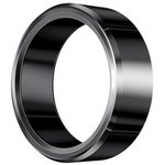 KUMI Smart Ring H1 Zirconium Ceramic & Stainless Steel -Size 8, Black