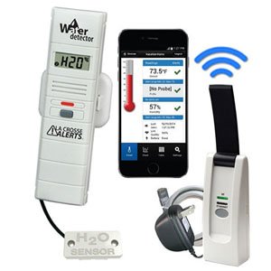 La Crosse WIFI Alert System with Water Leak Detector 926-25105-BP