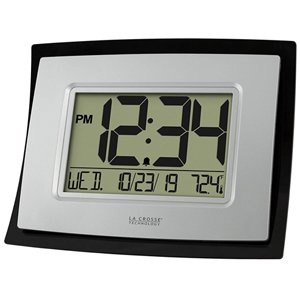 La Crosse Wall Clock with Indoor Temp and Calendar WT-8002U