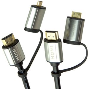 Laser CB-HDMI2X2-4K HDMI to Mini & Micro 2.0 Premium 1.8m Cable