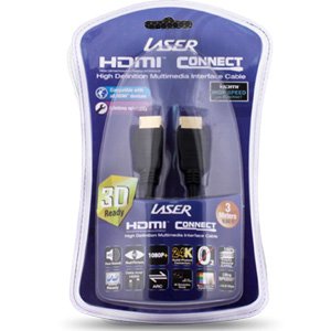 Laser CB-HDMI3-V1.4 Gold 1080p HDMI v1.4 3m Cable