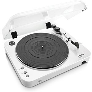 Lenco L-85WH Semi-automatic Turntable with USB Direct Encoding