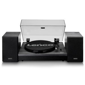 Lenco LS-300 Bluetooth Turntable w/ 2x Speakers - Black