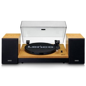 Lenco LS-300 Bluetooth Turntable w/ 2x Speakers - Wood