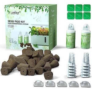 LetPot 77 Pcs Seed Pod Square Sponge Kit for Hydroponics