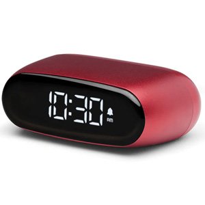 Lexon Minut Mini Alarm Clock - Red