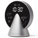 Lexon Conic Radio Alarm Clock With FM Bluetooth Speaker - Alu Polish
