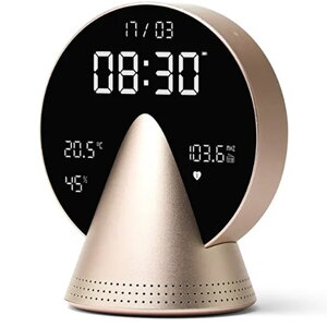 Lexon Conic Radio Alarm Clock With FM Bluetooth Speaker - Gold