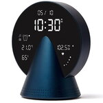 Lexon Conic Radio Alarm Clock With FM Bluetooth Speaker - Blue
