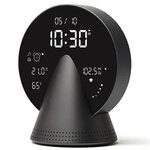 Lexon Conic Radio Alarm Clock With FM Bluetooth Speaker - Grey