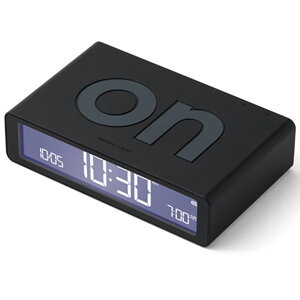 Lexon Flip Classic Reversible Alarm Clock - Black
