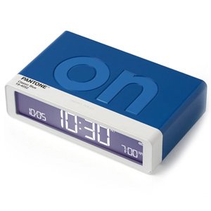 Lexon Flip Classic Reversible Alarm Clock PANTONE - Classic Blue