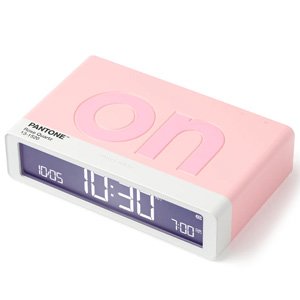 Lexon Flip Classic Reversible Alarm Clock PANTONE - Rose Pink