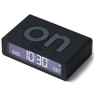 Lexon Flip Mini Reversible Alarm Clock - Black