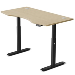 ErgoDesk Automatic Standing Desk 1800mm (Oak) + Cable Management Tray