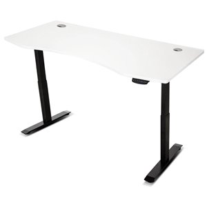 ErgoDesk Automatic Standing Desk 1800mm (White) + Cable Management