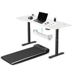 WalkingPad M2 Treadmill w/ ErgoDesk Auto White Standing Desk 1500mm