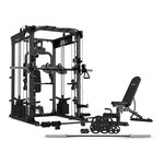 LSG GRK200 10-in-1 Home Gym Station + 90kg Olympic Barbell & Weights LSG GRK200 10-in-1 Home Gym Station + 90kg Olympic Barbell & Weights