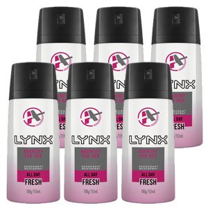Lynx 100g Body Spray Anarchy For Her Womens Deodorant (6 Pack)