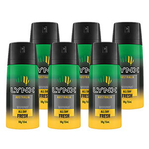 Lynx 106g Australia Deodorant Body Spray - 6 Pack Lynx 106g Australia Deodorant Body Spray - 6 Pack