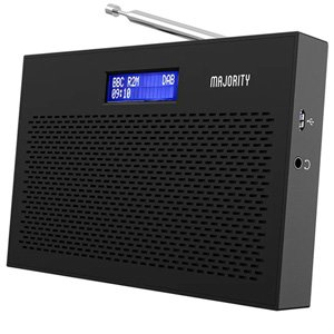 Majority Histon Compact DAB & FM Radio - Black