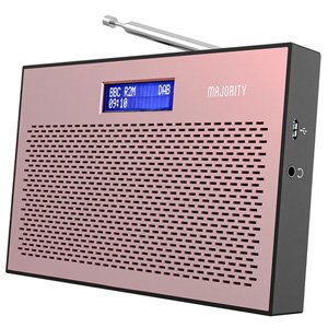 Majority Histon Compact DAB & FM Radio - Rose