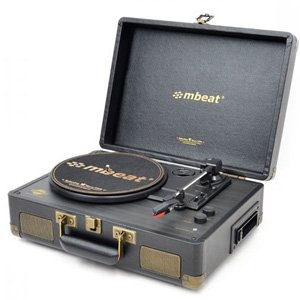 mBeat Uptown Retro Bluetooth Turntable & Cassette Player
