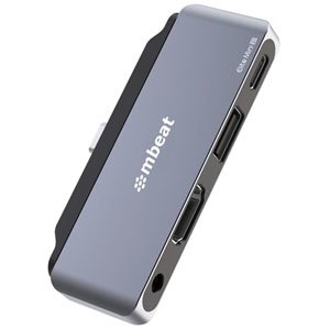 mBeat Elite Mini 4-In-1 USB-C Mobile Hub for iPad Pro USB-C Laptop