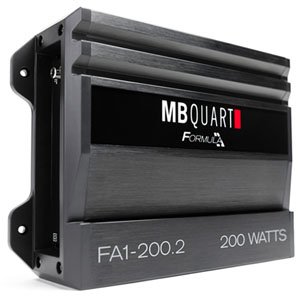 MB Quart 200W Watt 2-Channel Class A/B Car Audio Amplifier FA1-200.2