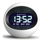 Newgate Centre Of The Earth Lcd Alarm Clock White Newgate Centre Of The Earth Lcd Alarm Clock White