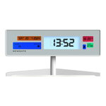 Newgate Supergenius Lcd Alarm Clock Matte White